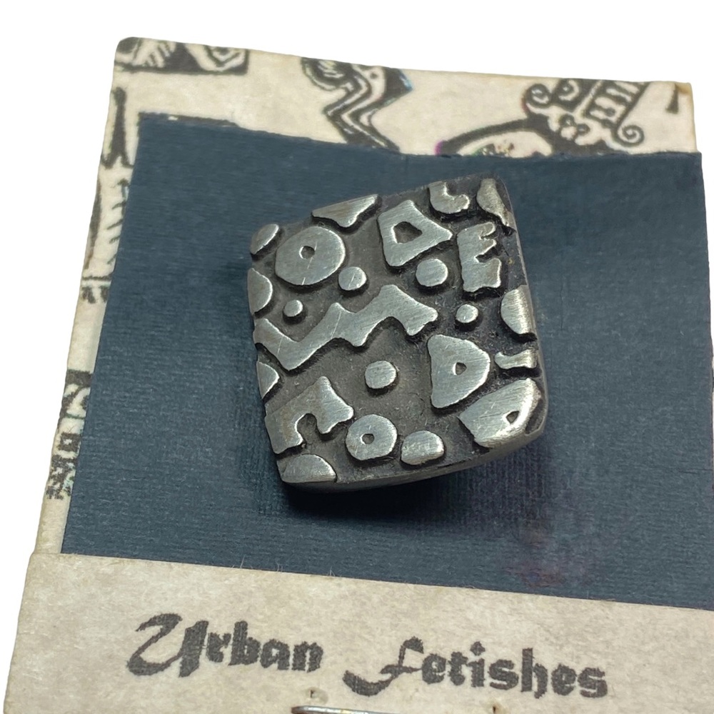 Urban Fetishes Alice Warder Seely Pewter Brooch Pin Broadway Boogie